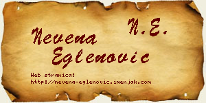 Nevena Eglenović vizit kartica